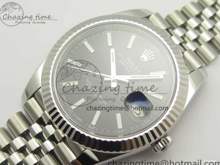 Black Markers Jubilee DateJust Edition on Best 41 REF Clone 126334 Bracelet 1:1 V2 A3235 SS Stick Dial 0927